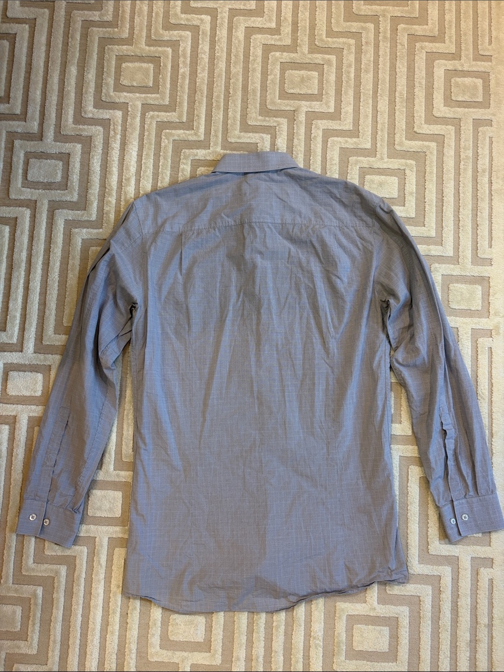 HUGO Men's Light Blue/Gray Long-Sleeve Dress Shirt - Picture 3 of 5